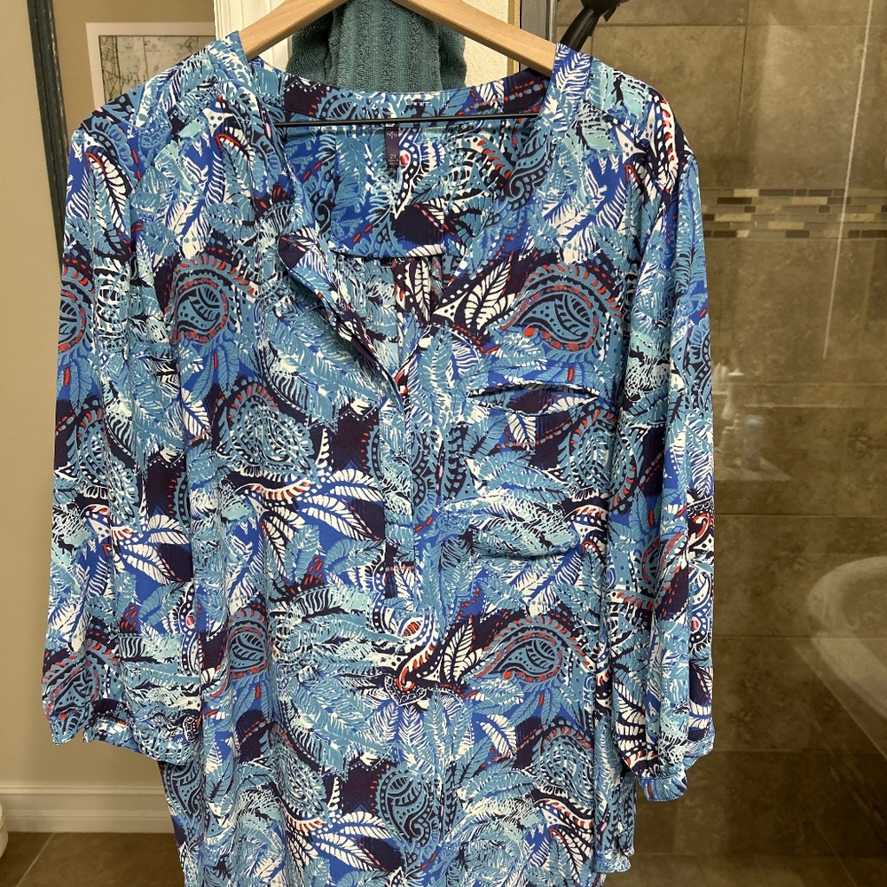 NYDJ Pintuck Blouse